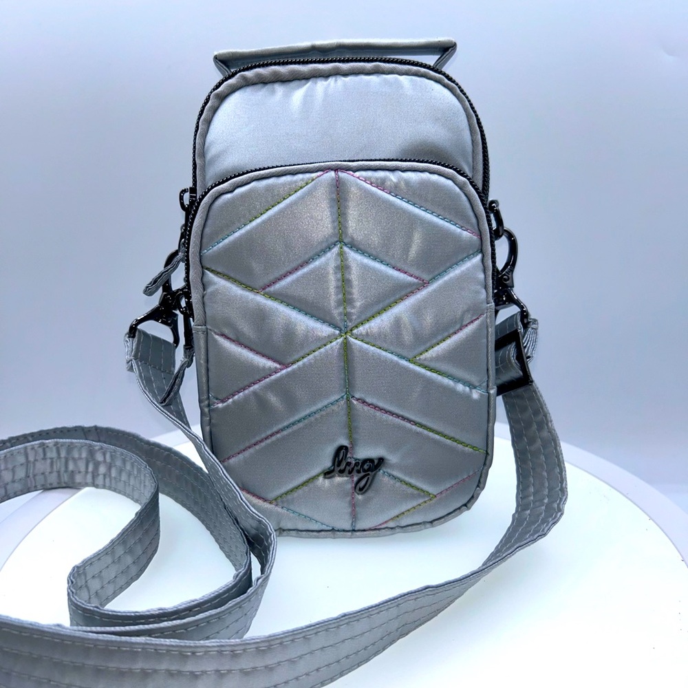 Lug Skeeter Mini 2 Silver Crossbody Bag